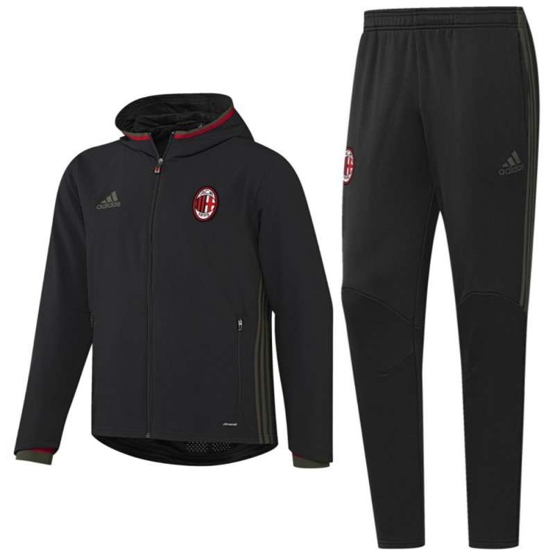 tuta adidas rosso strisce bianche