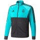 Real Madrid CF training tracksuit 2018 black/light blue - Adidas