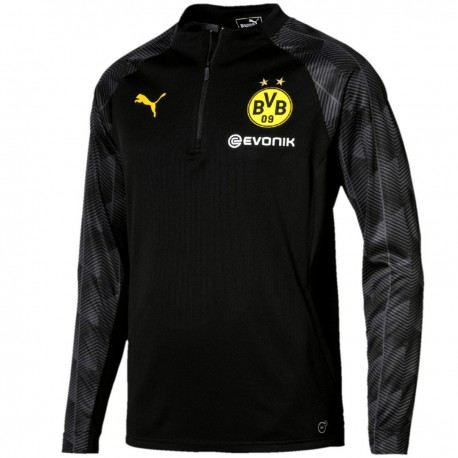 Felpa tecnica da allenamento nera Borussia Dortmund 2018 - Puma