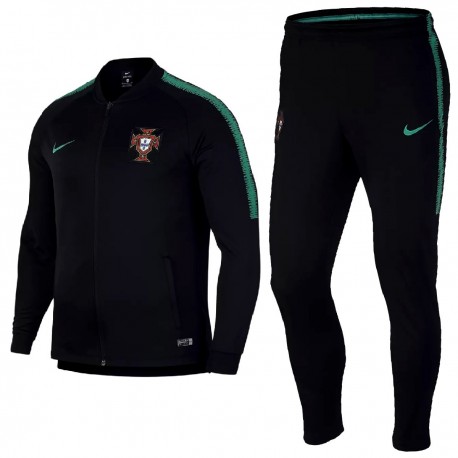 Portugal Fussball präsentation Trainingsanzug 2018/19 schwarz - Nike