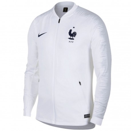 Frankreich Fussball pre-match präsentationsjacke 2018/19 weiss - Nike