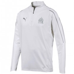 Tech sweat top d'entrainement Olympique Marseille 2018/19 blanc - Puma