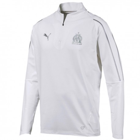 Olympique Marseille white training technical sweatshirt 2018/19 - Puma