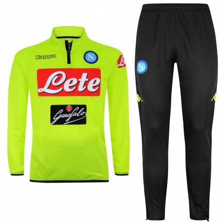 Survetement Tech d'entrainement fluo SSC Napoli 2018/19 - Kappa