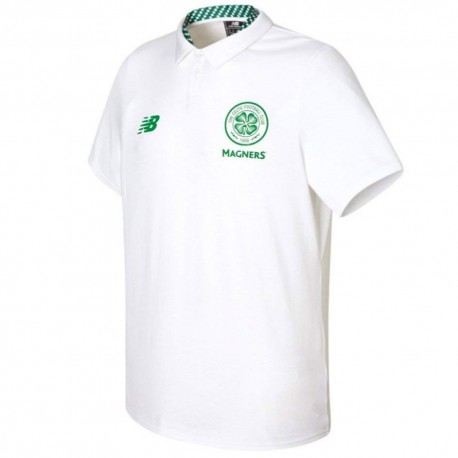 Polo de presentacion blanca Celtic Glasgow 2017/18 - New Balance