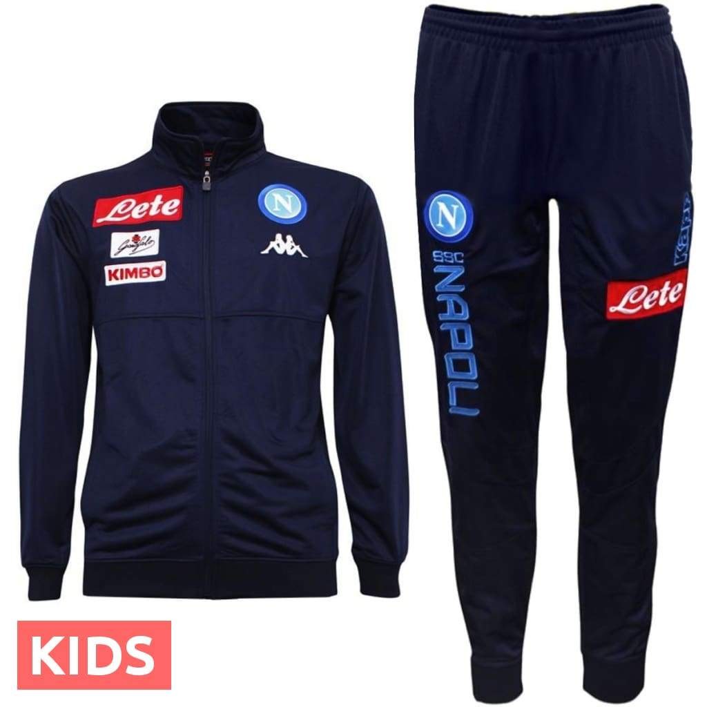 Veste D'entraînement SSC Napoli Kappa 2017/2018 – Bleue, Taille S (très Bon état)