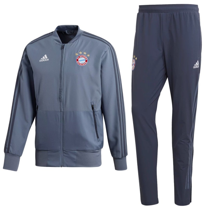 bayern munich training tracksuit presentation ucl adidas football soccer previous munchen slide tracksuits