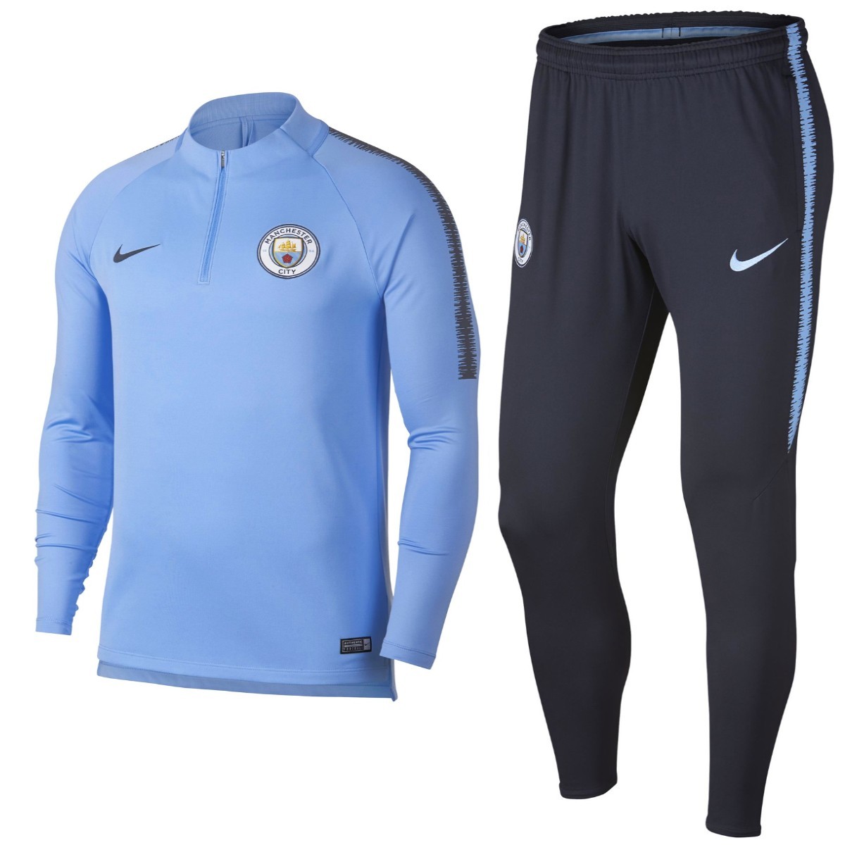 Especialmente Niños Empuje Chandal tecnico de entreno celeste Manchester City 2018/19 - Nike