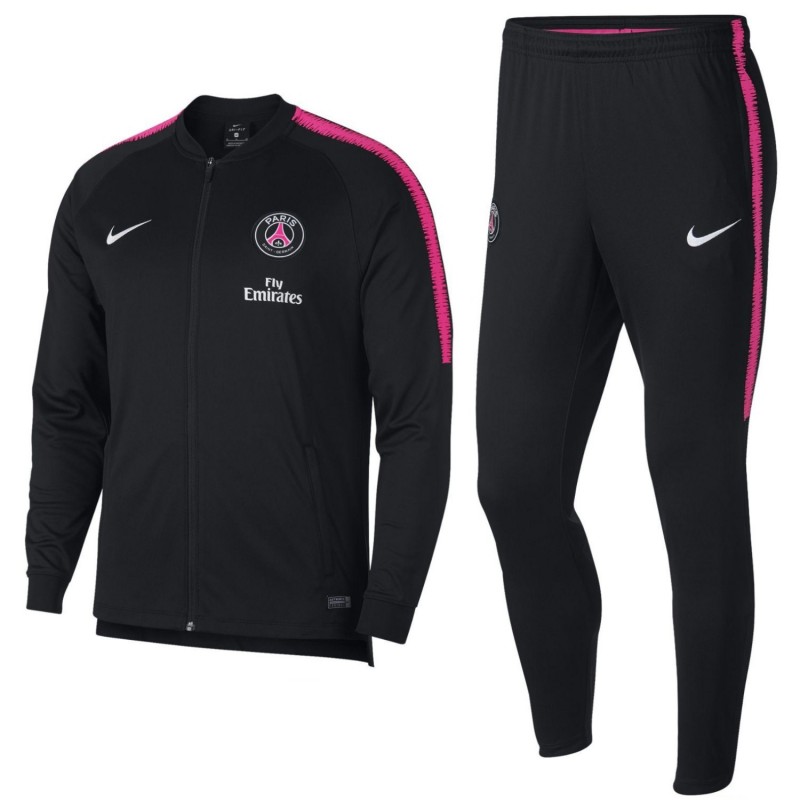 Paris Saint Germain black training presentation tracksuit 2018/19 - Nike