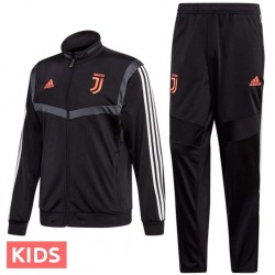 Kids - Juventus black training/presentation tracksuit 2019/20 - Adidas