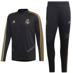 Real Madrid black training technical tracksuit 2019/20 - Adidas