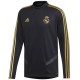 Real Madrid black training technical sweatshirt 2019/20 - Adidas