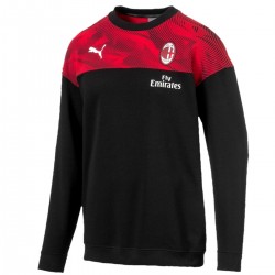 Felpa da rappresentanza nera crew sweat AC Milan 2019/20 - Puma