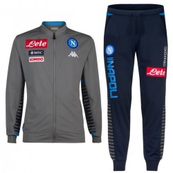 Survetement d'entrainement/presentation SSC Napoli 2019/20 gris/bleu - Kappa