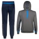 Tuta rappresentanza cappuccio SSC Napoli 2019/20 grigio/blu - Kappa