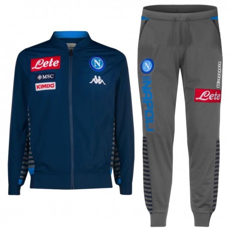 Tuta da rappresentanza SSC Napoli 2019/20 blu/grigio - Kappa