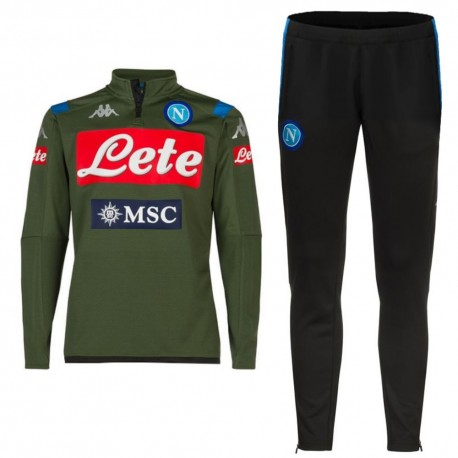 SSC Napoli Technical Trainingsanzug 2019/20 olive green - Kappa