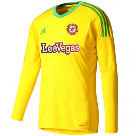 Brentford FC Home goalkeeper football shirt 2017/18 - Adidas
