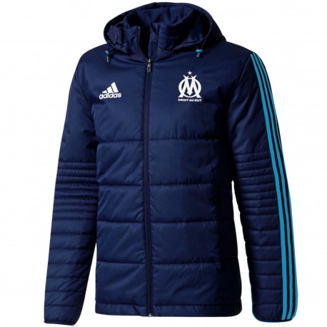 Olympique Marseille training bench padded jacket 2017/18 - Adidas