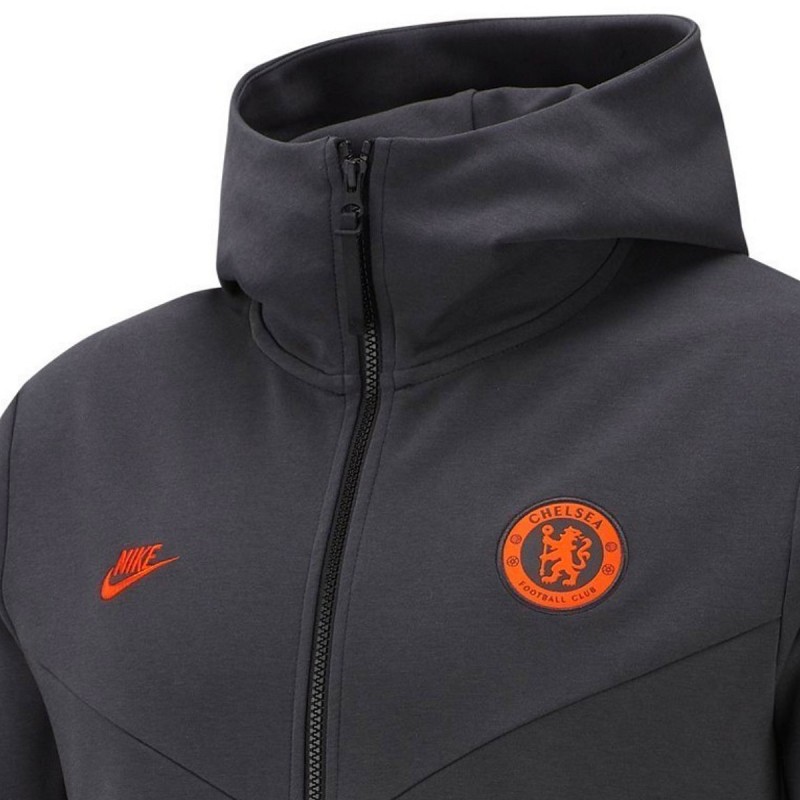 grey and orange nike tracksuit