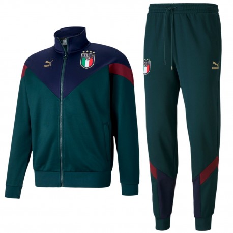 Survetement de presentation Fan coton Italie 2019 vert - Puma