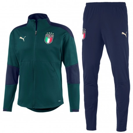 Italy green training bench tracksuit 