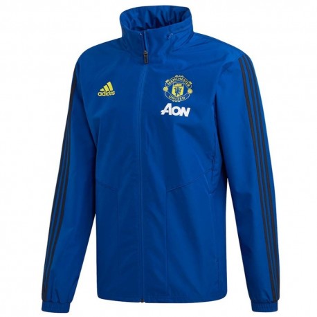 Chubasquero de entreno Manchester United 2019/20 azul - Adidas