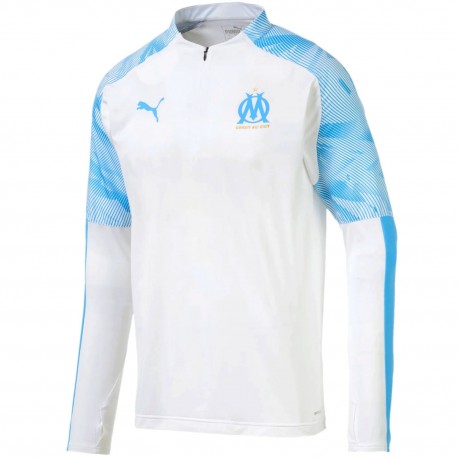 Felpa tecnica allenamento bianca Olympique Marsiglia 2019/20 - Puma