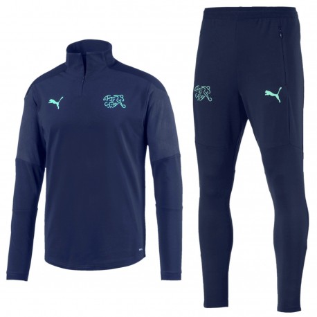 Schweiz-Nationalmannschaft Technical Trainingsanzug 2020/21 blau - Puma