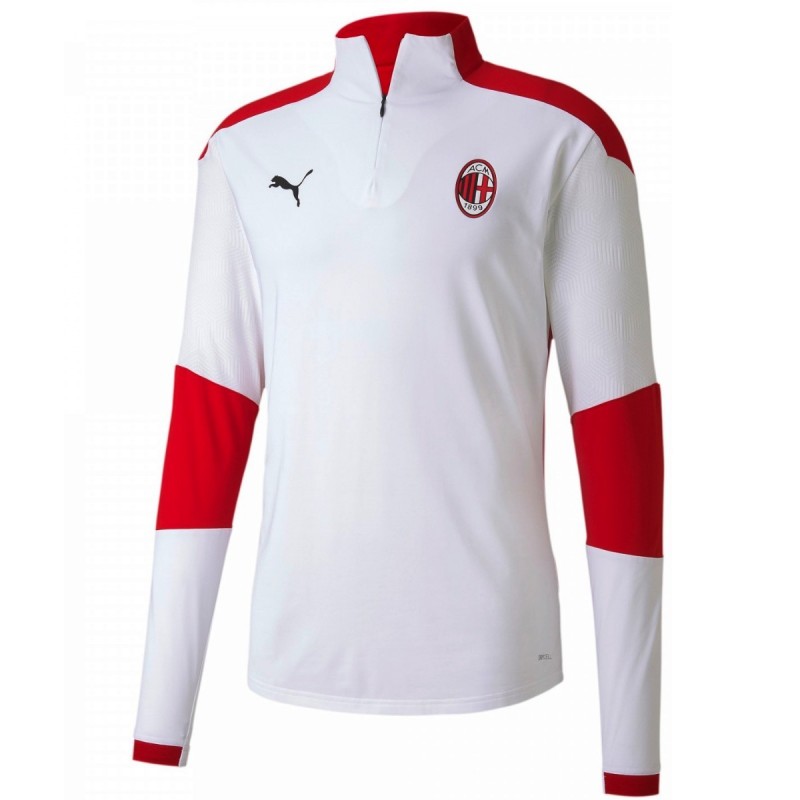 Felpa tecnica allenamento bianca AC Milan 2020/21 - Puma