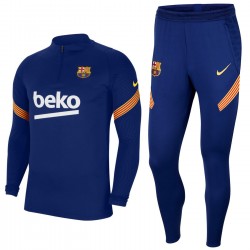 Tuta tecnica da allenamento blu FC Barcellona 2020/21 - Nike