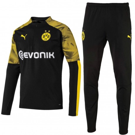 Survêtement Tech entrainement Borussia Dortmund 2019/20 noir - Puma