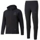 Olympique Marseille black casual presentation sweat tracksuit 2021/22 - Puma