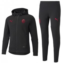 AC Milan black casual presentation sweat tracksuit 2021/22 - Puma