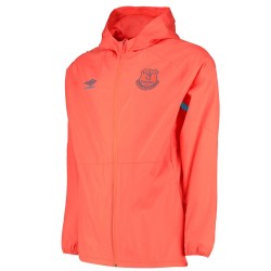 Everton light orange training technical rain jacket 2020 - Umbro