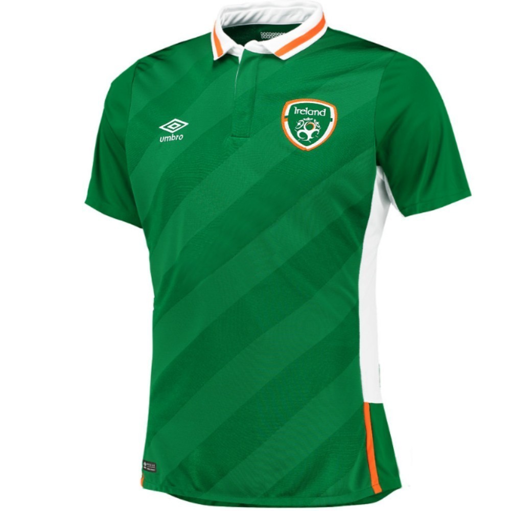 Maillot Domicile République D'Irlande 2016-2017 - Taille L, Umbro, Vert, Occasion