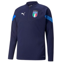 Felpa tecnica allenamento blu nazionale Italia 2022/23 - Puma