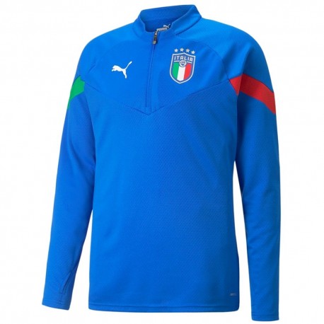 Tech sweat top d'entrainement Italie 2022/23 bleu - Puma