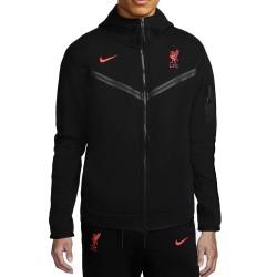 Tuta da rappresentanza nera Liverpool Tech Fleece 2022/23 - Nike