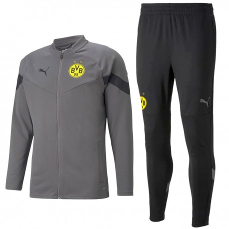 BVB Borussia Dortmund bench players Trainingsanzug 2022/23 grau - Puma