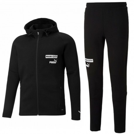 Manchester City casual presentation sweat tracksuit 2022/23 black - Puma