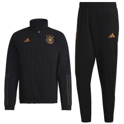 Deutschland fußball präsentation trainingsanzug 2022/23 schwarz - Adidas