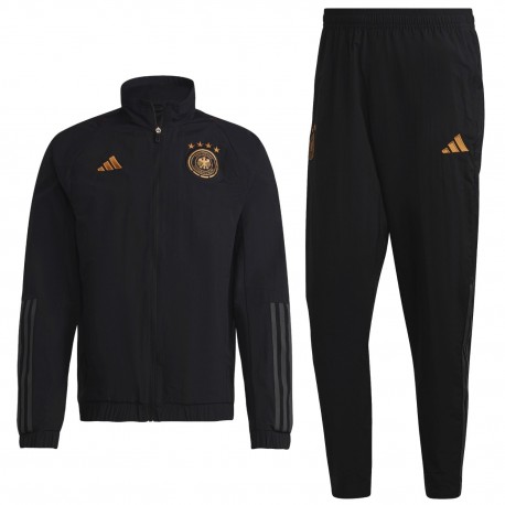 Deutschland fußball präsentation trainingsanzug 2022/23 schwarz - Adidas