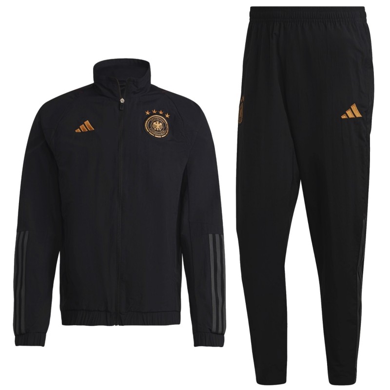 Germany Football Team Black Presentation Tracksuit 2022 23 Adidas 