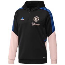 Tech sweat top capuche entrainement Manchester United 2023 - Adidas