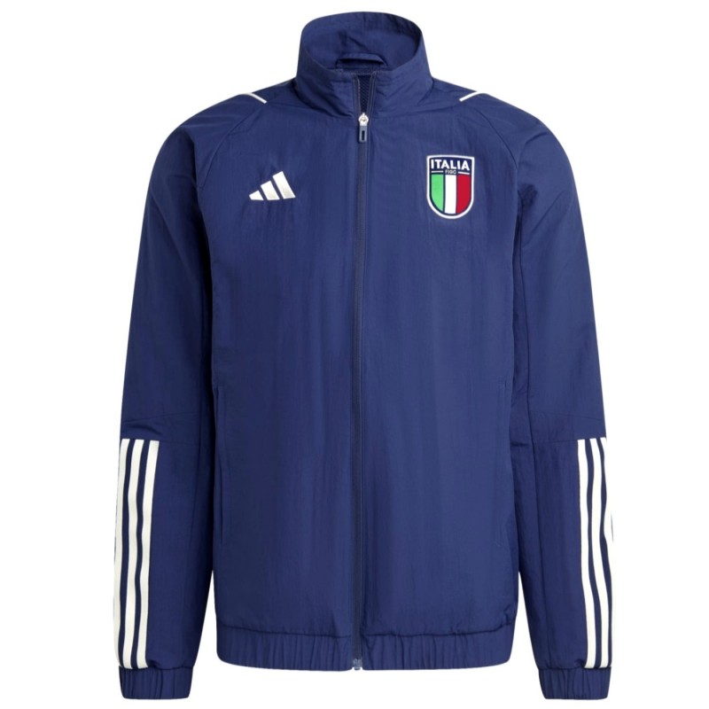 Tuta da rappresentanza blu Nazionale Italia 2023 24 Adidas