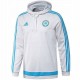 Sweat top capuche d'entrainement Olympique Marseille 2015/16 blanc - Adidas
