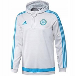 Felpa allenamento cappuccio Olympique Marsiglia 2015/16 bianco - Adidas