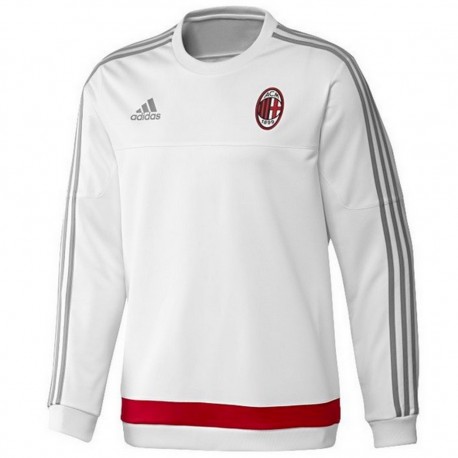 Sweat top d'entrainement AC Milan 2015/16 blanc - Adidas