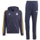 Real Madrid hooded casual presentation tracksuit 2023/24 ink navy - Adidas